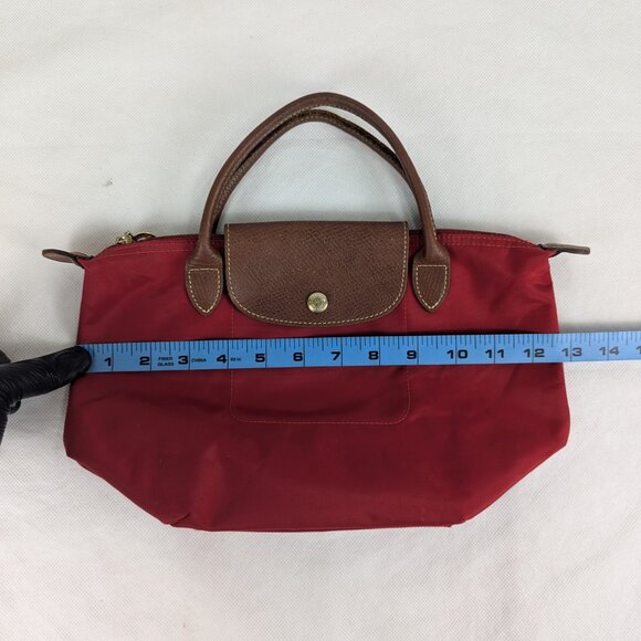 Used Longchamp Le Pliage Tote Bag Red – 100% Authentic, Classic Design! - Picture 14 of 16